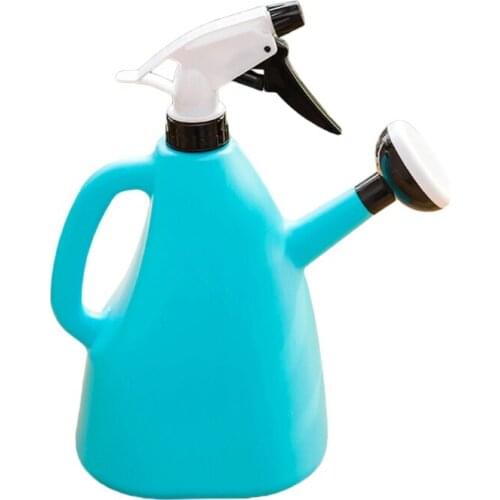 Dual Purpose Press Watering Can Large Capacity Round Spout Manual Irrigation Spray Bottle Portable Flower Plant Watering