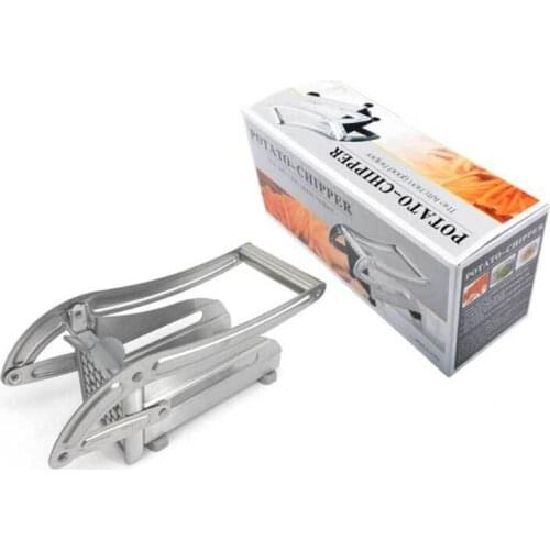 Multipurpose French Fry Potato Cutter Stainless Steel Potato Vegetable Slicer with Blade Strong Suction Rubber Pad