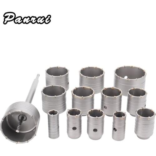 Sds + 30-100mm concrete hole saw electric core drill shaft 110-330mm cement stone wall air conditioning alloy
