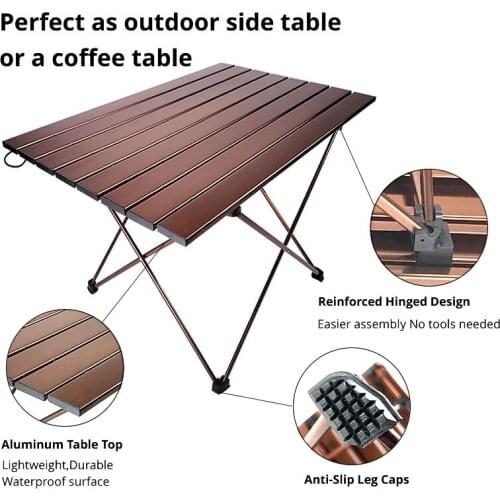 Portable Folding Ultralight Camp Table In A Bag For Picnic, Camp & Outdoor