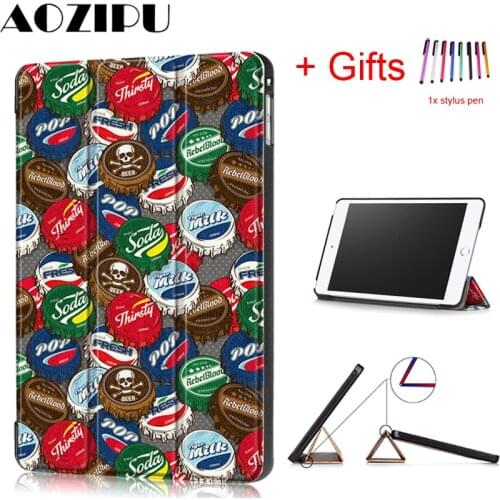 Funda Case for iPad Mini 5 7.9" Tablet 2019 New PU Leather Smart Magnet Auto Wake/Sleep Stand Cover Case for iPad Mini 4 Case