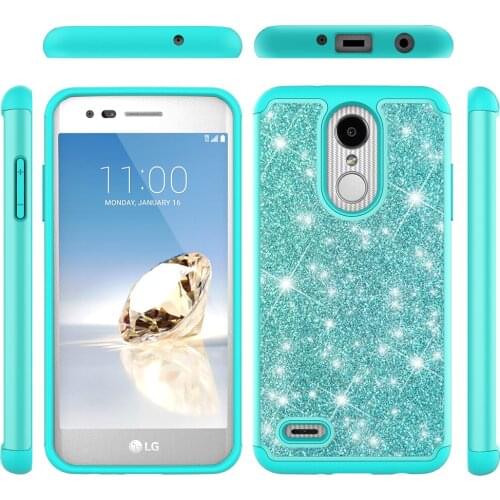 Shockproof Case for For LG LV3 2018 Glitter Luxury Back Phone Protective Cover For For LG LV3 2018 Shiny Silicone Amor Capas
