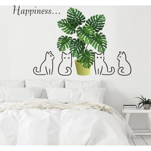 Наклейки кошки на стену SunIndex China At AliExpress