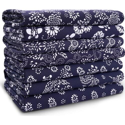 Navy Blue Fat Quarters Cotton Fabric Fabrics Tilda Cloth for DIY Sewing Patchwork Telas Tecido Tulle Suede Fabric