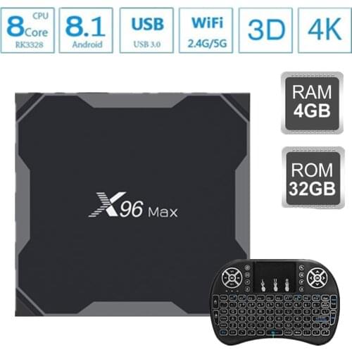 X96 Max Smart tv box android 8.1 Amlogic S905X2 Quad Core 4GB 64GB 2.4G&5GHz Wifi android 8 1 4K Set top tv box X96Max mini box