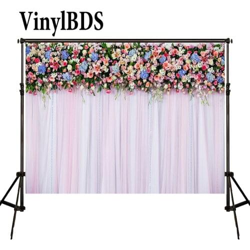 VinylBDS Photo Background Wedding Backdrop Pink Photography Backdrops Floral Backdrop for fundo fotografico para estudio