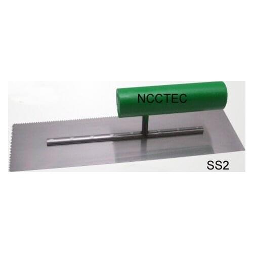 Notched spatula steel 2mm teeth