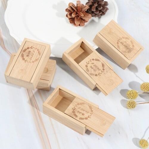 1Pcs Vintage Round/square Wooden Jewelry Box Storage Case Organizer Craft Lid Golden Lock Storage Boxes Jewelry Holder