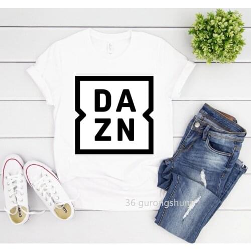 2021 Dazn T Shirt Football T-Shirt Women Clothes Female Clothing Short Sleeve T-Shirts 90s Summer Top