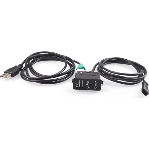 USB Aux Switch + Wire Cable Adapter For BMW E39 E46 E53 X5 16:9 CD Player NAVI 3Pin CD Changer
