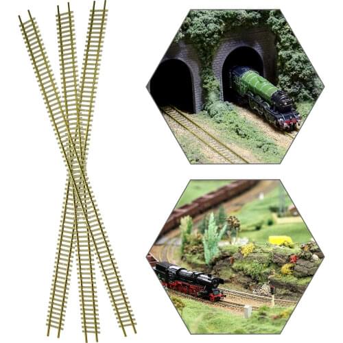 3pcs Model Railway HO Scale 1/87 Tracks Flexible Rail 46cm with Rail Joiners Accessories HP27HO