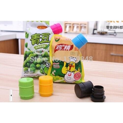 6Pcs/Lot Bags Sealing Clip Food Seal Clips For Packages Kitchen Storage Organizer Discharging Mouth Cap