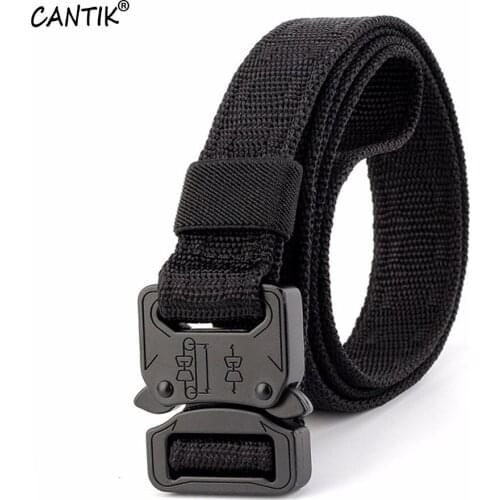 CANTIK Unisex Youth Simple Outdoor Multi-functional Sports Outdoor Multi-functional Tactical Belts Waistband Nylon Belt CBCA094