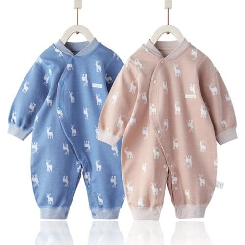Baby Pajamas For Boys Girls Jumpsuits Spring Autumn Long-sleeved First Birth Clothing Newborn Crawling Warmth Fashion Clothing