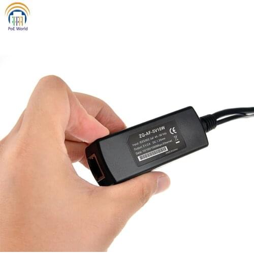 Gigabit 802.3af POE splitter for non-poe device Passive 5 Volt PoE separator works with Foscam Dropcam any 5v device
