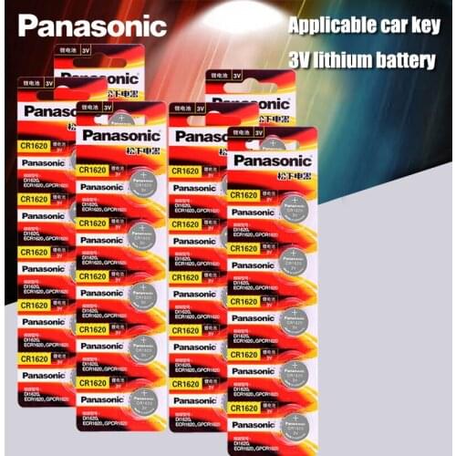 30pcs/Lot Panasonic Original Product cr1620 Button Cell Batteries For Watch 3V Lithium Battery CR 1620 Remote Control Calculator