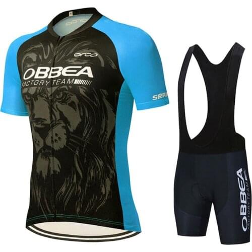Orbeaful Team Summer Cycling Jersey Set Breathable MTB Bicycle Cycling Clothing Mountain Bike Wear Clothes Maillot Ropa Ciclismo