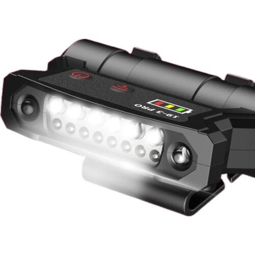 Night fishing cap lamp headlight glare sensor interposed charging bright LED visor on a head-mounted lamp gear Waterproof Bait