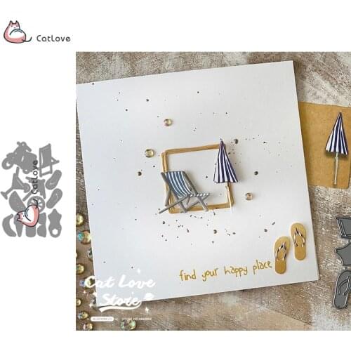 Summer Item Series Metal Cutting Dies Stencils For DIY Scrapbooking Paper Card Decorative Craft Dies Embossing Die Cuts New 2019