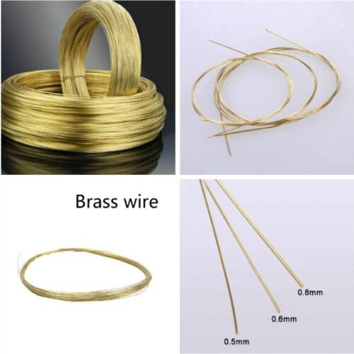 10 Meters Soft Raw Brass Wire DIY jewelry accessories 0.5mm 0.6mm 0.8mm 1mm Metal Wire For Jewellery Making For Model Craft