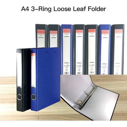 A4 3-Ring Durable File Folder Stationery Binder Document Organizer Storage Gift for Business Office School