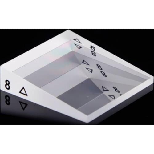 Prism 8 Degree 40mm High-precision Ophthalmic Strabismus Correction Rhomboid Prism Wedge Optical Glass Block Right-angle Prism