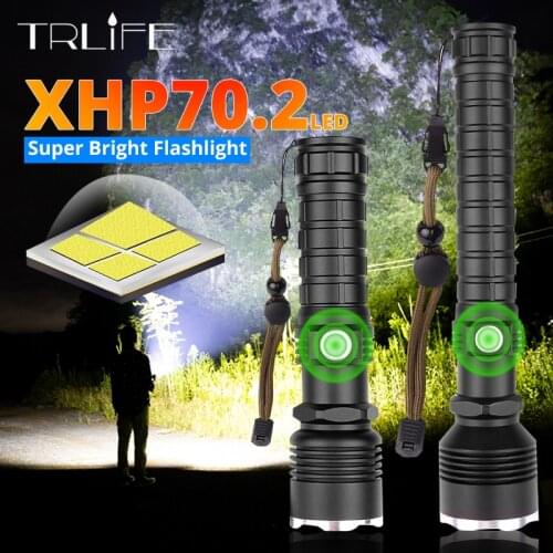 XHP70.2 LED Flashlight Most Powerful XLamp XHP50 Rechargeable USB Zoom Torch XHP70 18650 26650 Hunting Lamp SelfDefense