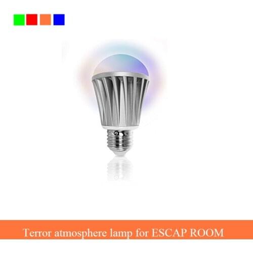 Escape Room Props Terror Atmosphere Lamp 3 Modes Switch Automatically (No Shine Shine slowly Shine Fastly) 4 Colors Optional