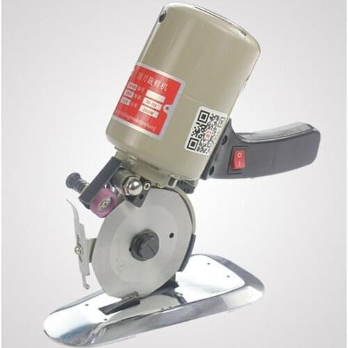 Fast Delivery 90mm Blade Electric Round Knife Cloth Cutter Fabric Cutting Machine 110V/ 220V 200W Round Knife Cutting Machine