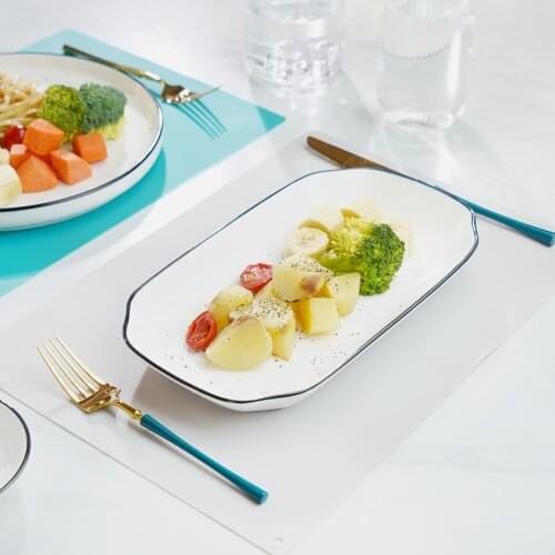 Nordic Style Oil-proof Heat-insulating Silicone Placemat Anti-scalding Food Grade Kneading Mat Table Mat For Home And Kitchen