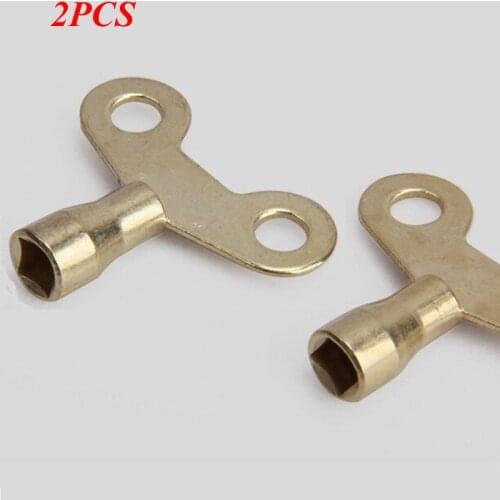 VOPPV 2pcs Fuacet key For water tap Brass lock Hole Bleed Key Socket New Radiator Plumbing Tap Key Square Water Fauce R5L0