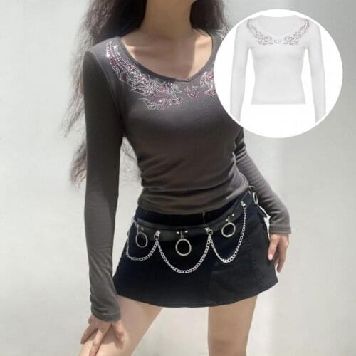 Women Blouse All-Match Skin-friendly Long Sleeve Long Sleeve Tunic Top Blouse for Daily Wear