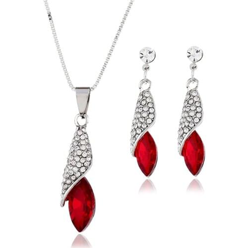 ADOLPH Zircon Crystal Choker Necklace With stud Earring Vintage Wedding Drop Jewelry Set Statement Accessories Bijoux New AFL91