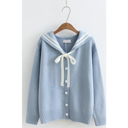 2020 Autumn Female Sweater Korean Style Women New Long-sleeved Lapel Kawaii Letters Embroidered Harajuku Women Sweater Cardigan