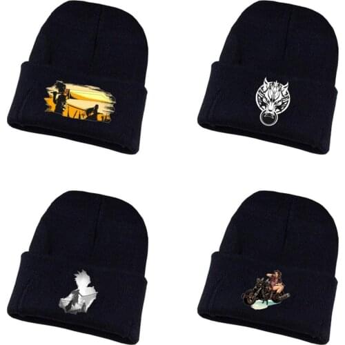 Final Fantasy Knitted hat Cosplay hat Unisex Print Adult Casual Cotton hat teenagers winter Knitted Cap