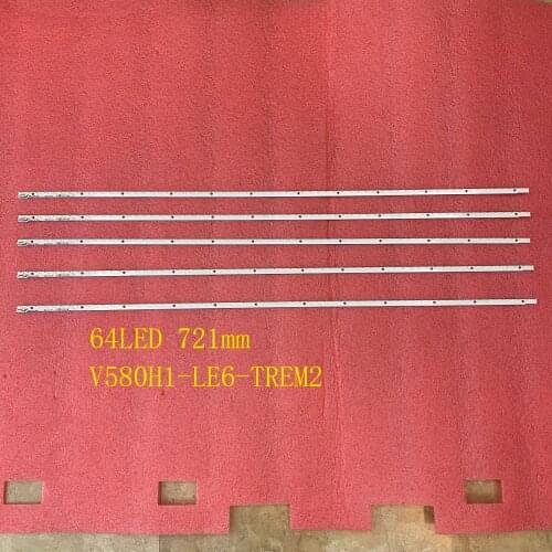 20pcs/lot 64LED 721mm LED backlight strip For Philco PH58E51DSGW PH58E51 V580H1-LE6-TREM2 V580HJ1-LE6