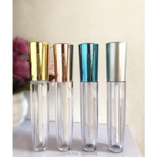5ML 50pcs/lot New Arrival Empty Plastic Lip Gloss Tube, High Grade DIY Round Liquid Lipstick Bottle, Cosmetic Containers, Makeup
