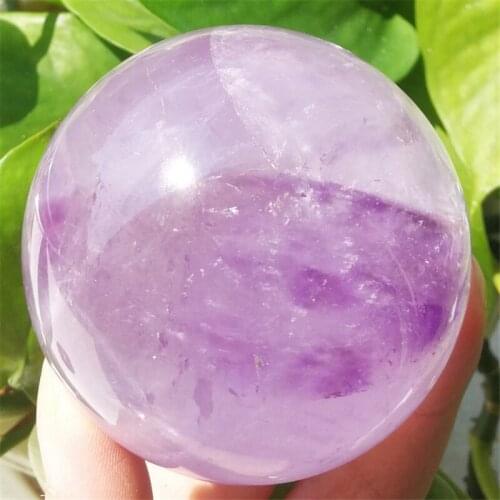 AAAA+ 60mm Natural Purple crystal quartz crystal ball stone