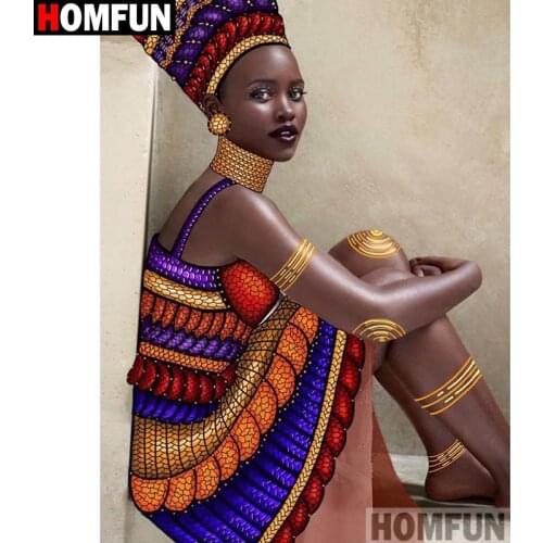 HOMFUN Full Square/Round Drill 5D DIY Diamond Painting "Character beauty" Embroidery Cross Stitch 5D Home Decor Gift A16592