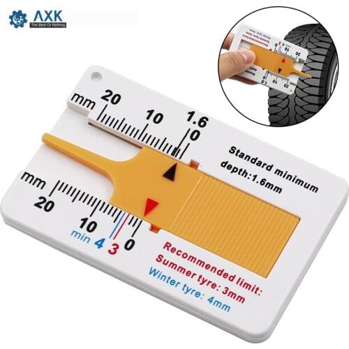 Car Tyre Read Depthometer Depth Gauge Page For Volkswagen VW POLO Golf 4 Golf 6 Golf 7 CC Tiguan Passat B5