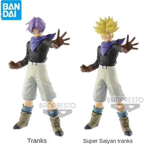 Bandai Classic Anime Dragon Ball ULTIMATE Super Saiyan Trunks Action Figure Toy Model Decoration Childrens Gifts Collectibles