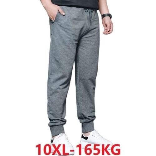 Summer autumn Mens big size pants sports 200KG plus size 14XL 15XL stretch large size 66 60 62 68 70 oversize fat sweatpants