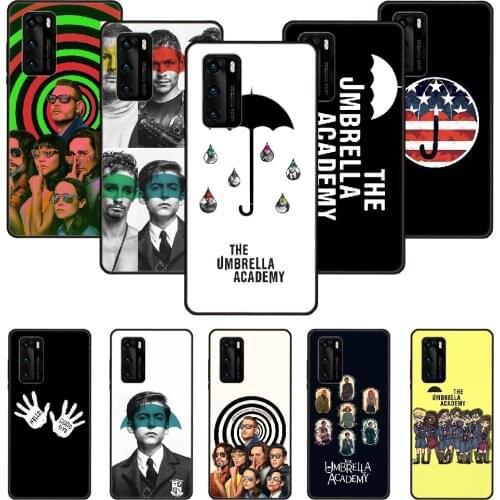 Phone Case For Huawei P20 P30 P40 P Smart Z + P10 Mate 30 10 20 Lite Pro Black Cover Back Trend Gallagher TV Umbrella Academy