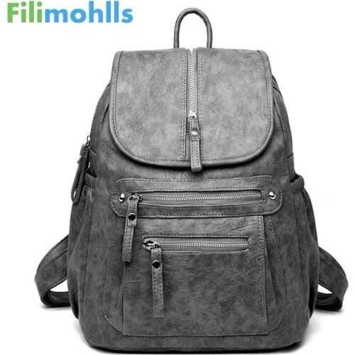 Женские кожаные рюкзаки Filimohlls China At AliExpress