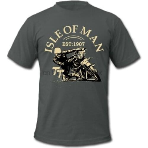 Isle of Man Tt Races Est1907 Road Race Biker T-Shirt Mens Fashion 2019 Casual Slim Fit Brand Clothes Sports T Shirts
