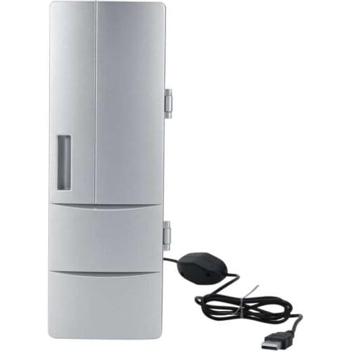 Koelkast Compact Mini USB Fridge Freezer Cans Drink Beer Cooler Warmer Travel Car Office Use Frigobar Geladeira