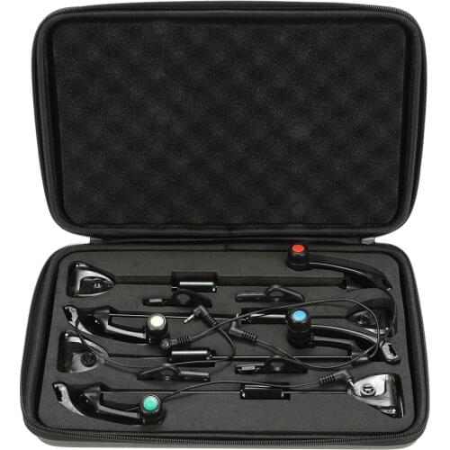 Lixada 4 PCS Fishing Alarm Swinger LED Hanger Sensor Swinger Illuminated Fishing Swingers Bite Indicator Carp Fishing Tackle Kit