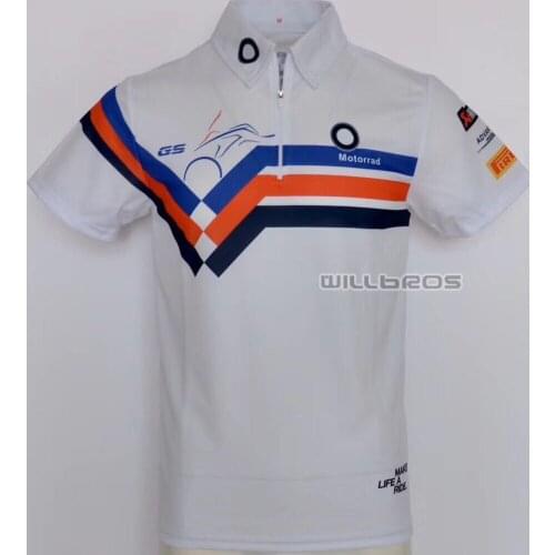 Motor Polo Shirts For BMW White T-Shirt Motocross Racing MTB ATV BMX MX Dirt Bike Summer Quick Dry Short Sleeve Mens