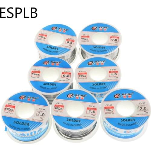 CF-10 60/40 Solder Wire Tin 0.5/0.6/0.8/1.0/1.2/1.5/2.0mm Roll Clean Rosin Welding Core Soldering Wire Flux Reel Tube