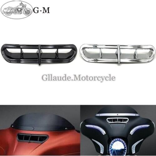 Motorcycle Front Fairing Vent Trim Accent Cover For Harley Touring FLHTK Electra Glides Street Glides Trikes FLHX 2014-2017